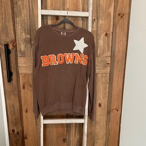 Comfort Colors Brown Top with Orange and White Accents